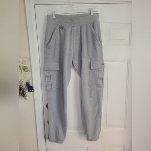 Alo Yoga Mens Cargo Sweatpants Rare Gray Medium